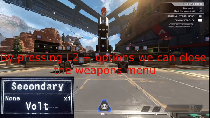 Apex script weapons menu on the Cronus Zen video